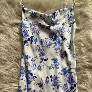 Floral Urban Outfitters Satin Minidress